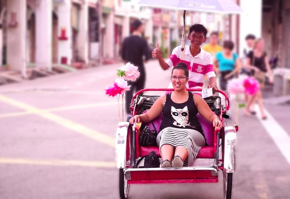Getting around by trishaw is a fun way to see George Town