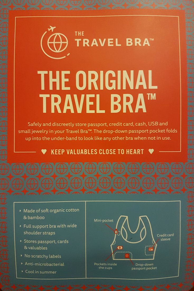 The Travel Bra (The Original)  Travel bra, Diy travel accessories,  Fashion