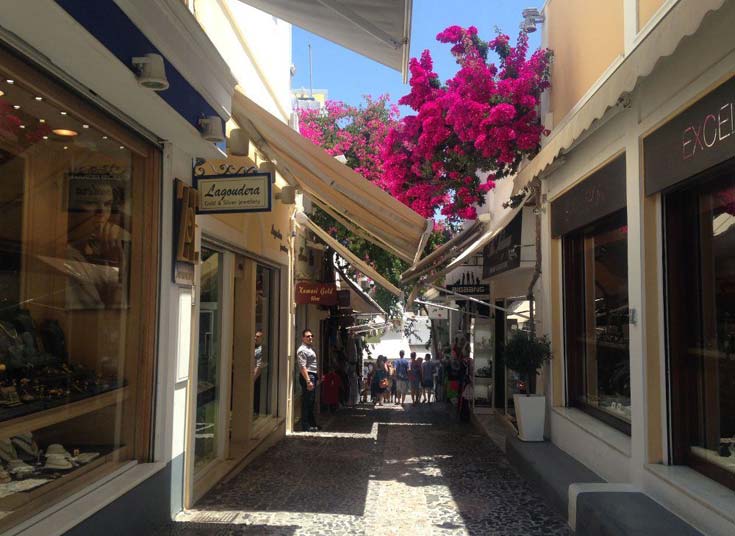 The streets of Fira are picture-perfect