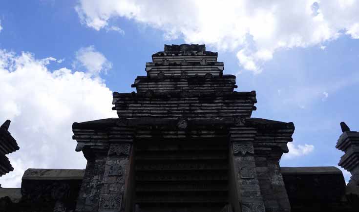 The traditional entrance to the royal graveyard complex in Yogyakarta Indonesia