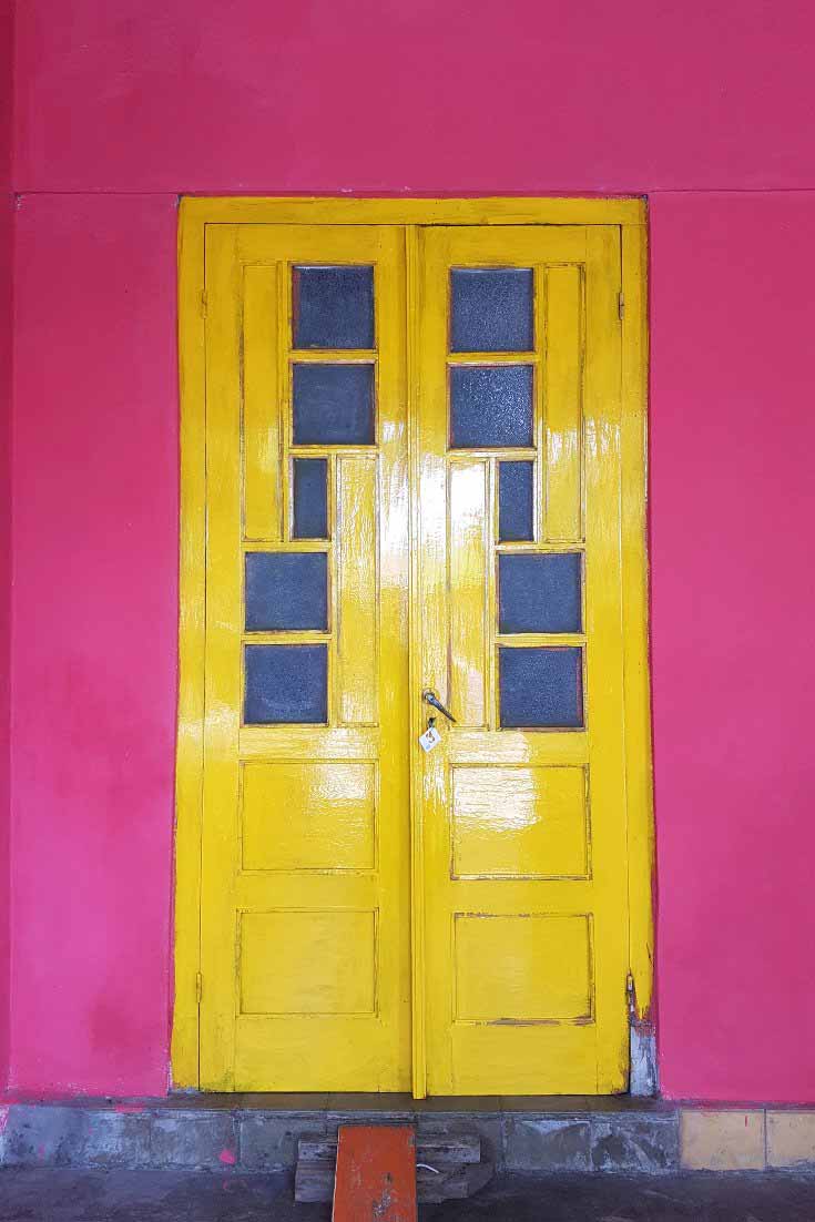 Colourful doors in Kotagede Yogyakarta