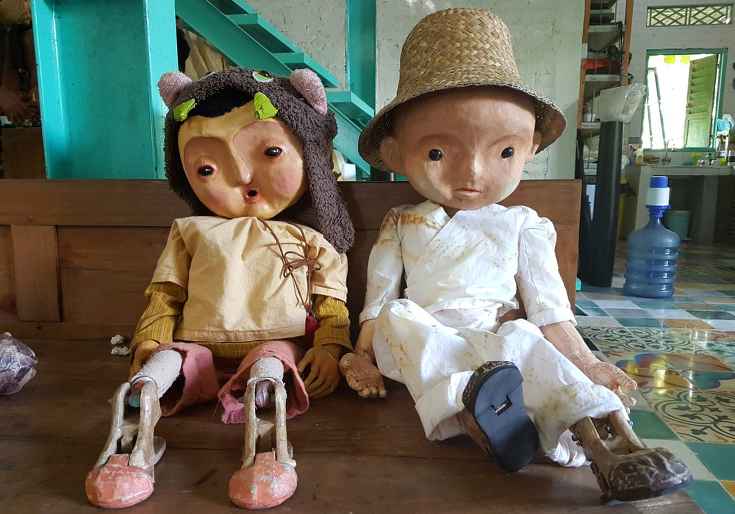 The adorable puppets from Paper Moon Puppet theatre