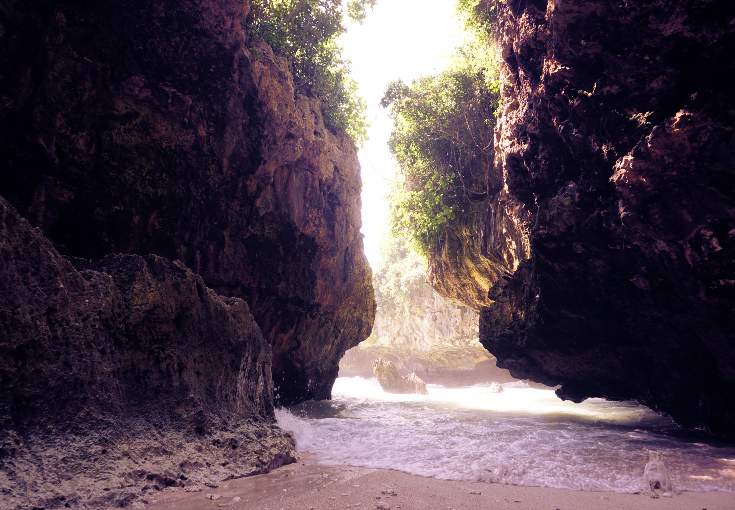Cave beach near Suluban, Bali