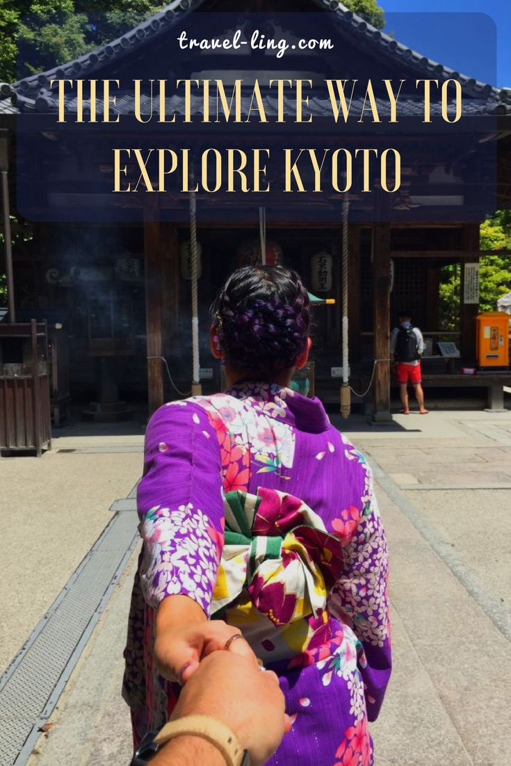 Exploring Kyoto in a kimono